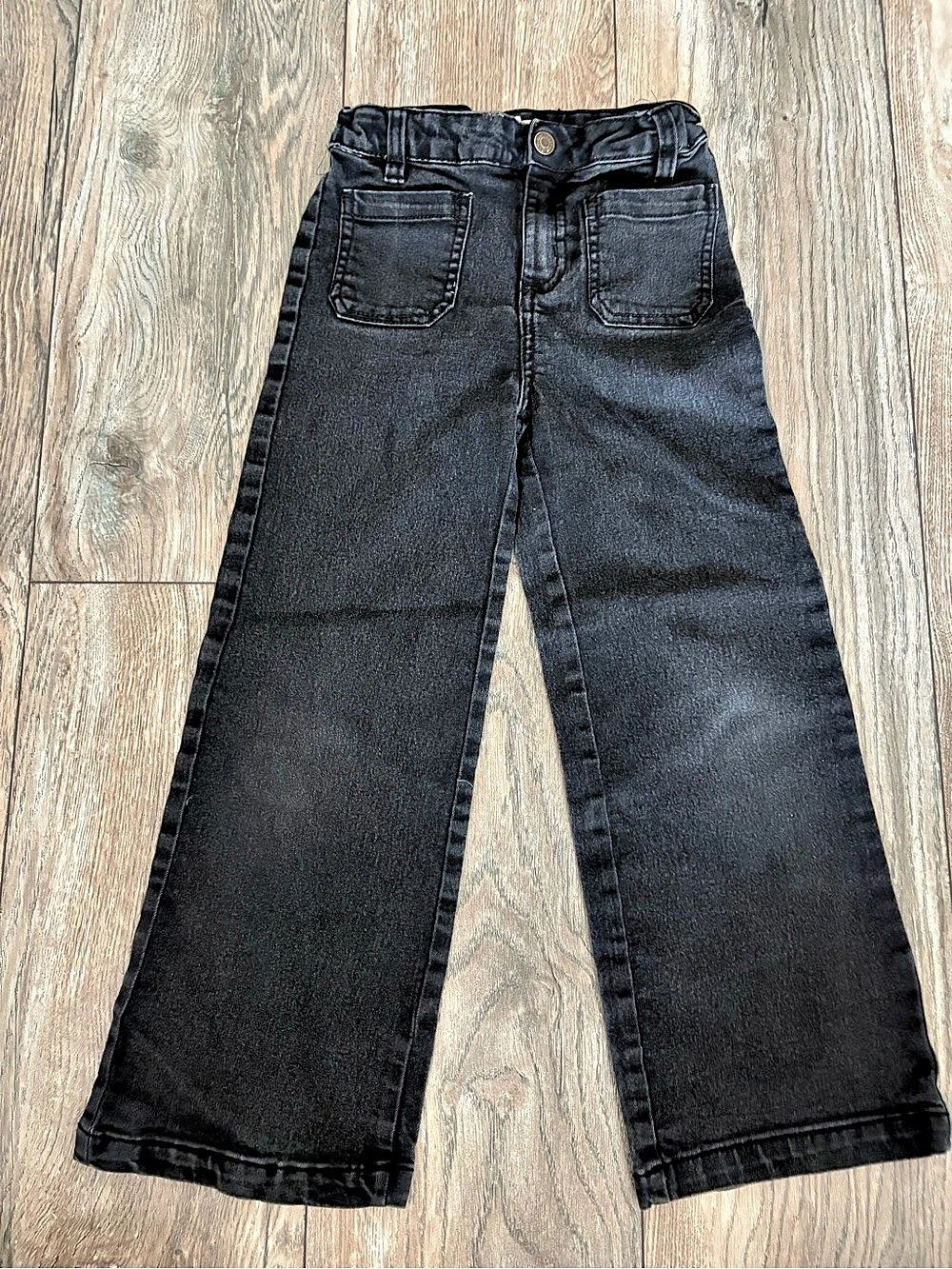 Jessica Simpson Girl’s Wide Leg Black Jeans Size 6X